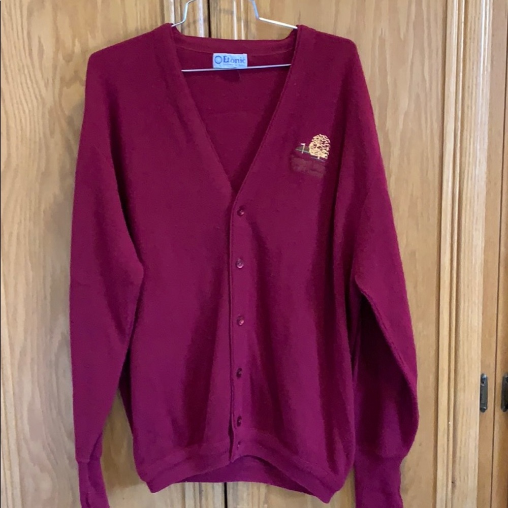 Vintage Etonic Bennett Valley Golf Cardigan sz L